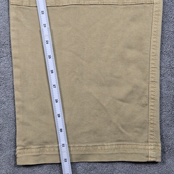 YoungLA Cargo Pants Mens L Khaki Tan NEW 6032 Adjustable Waist Straight Leg - Picture 4 of 16